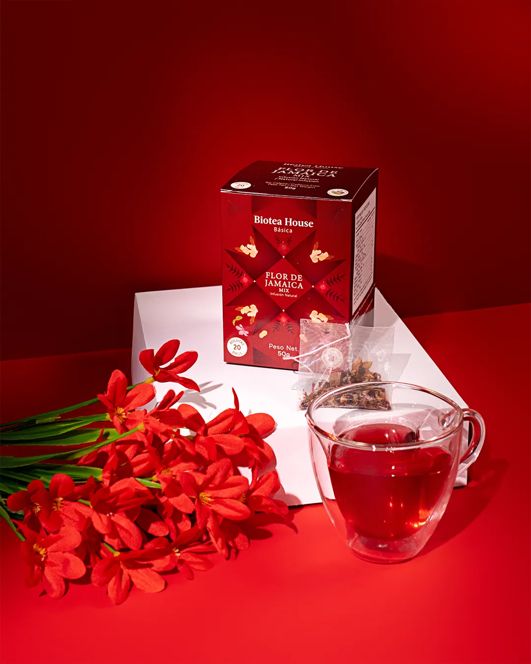 Caja de Flor de Jamaica, línea Básica de Biotea House