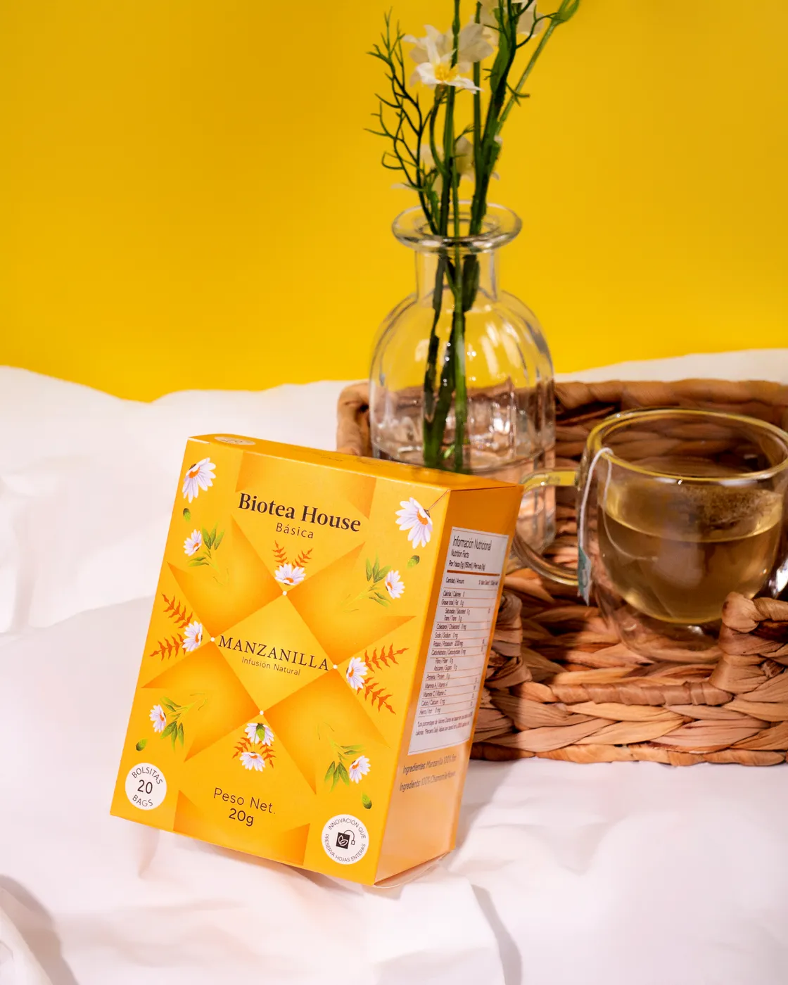 Caja de Manzanilla, línea Básica de Biotea House.
